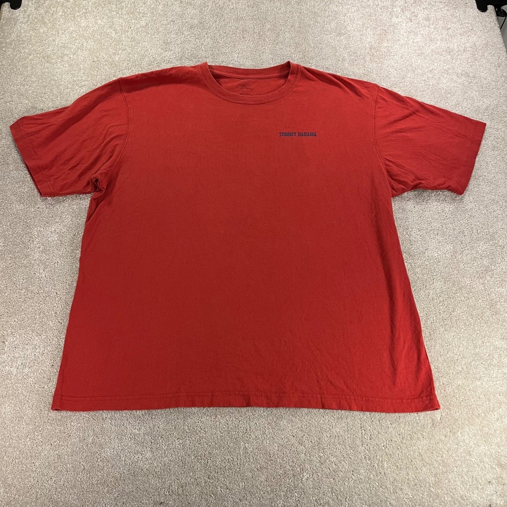 Tommy Bahama T-Shirt‎ Mens XXL Red Tees The Season Golf Christmas Tee